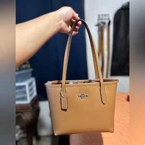 Coach Small City Tote - Tan